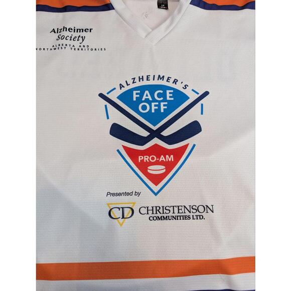 Progressive Puck Hogs Olivares #4 White Hockey Jersey with Signature - Picture 5 of 9